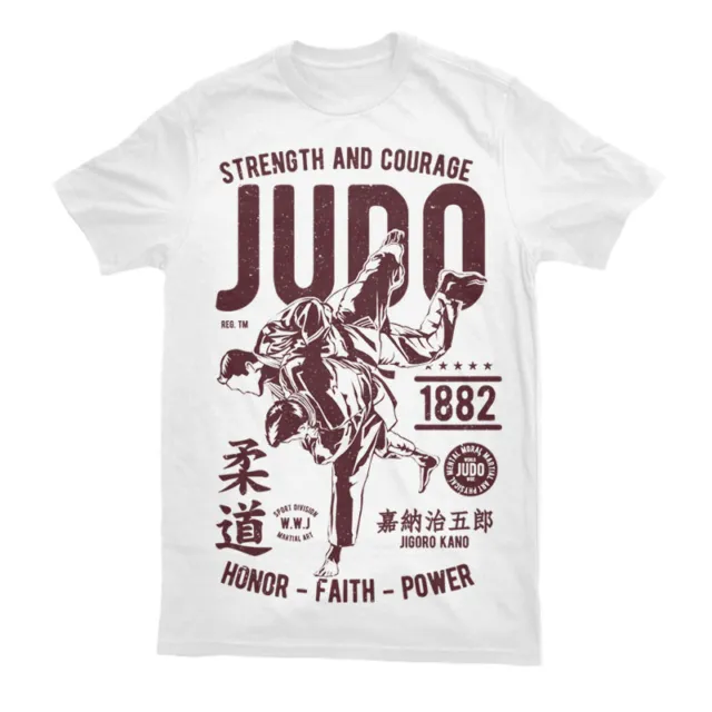 Maglietta Judo T Regalo Arti Marziali Top S Mma Uomo Cobra Kai Kung Fu Karate S-3XL