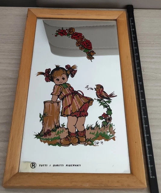 Quadro Specchio Vintage Bambina