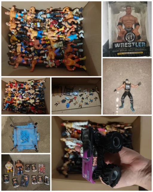 WWF Hasbro Figuren WWE Sammelauflösung WCW Hogan Undertaker Rock HHH Wrestling