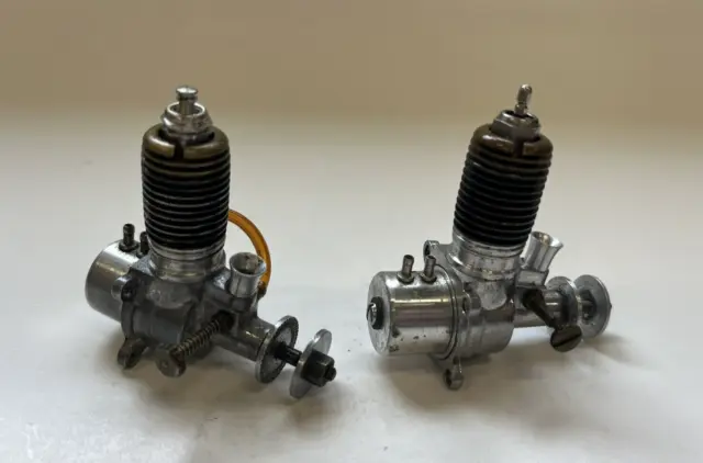 Baby Spitfire 045 lot of 2 nice model airplane engine