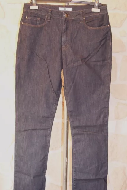 Jeans bleu foncé rinse neuf taille 44 marque Emma et Caro étiqueté à 135€ (v)