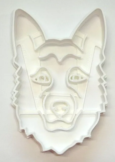German Shepherd Dog Face Detailed Working Dog Cookie Cutter Usa Pr3853