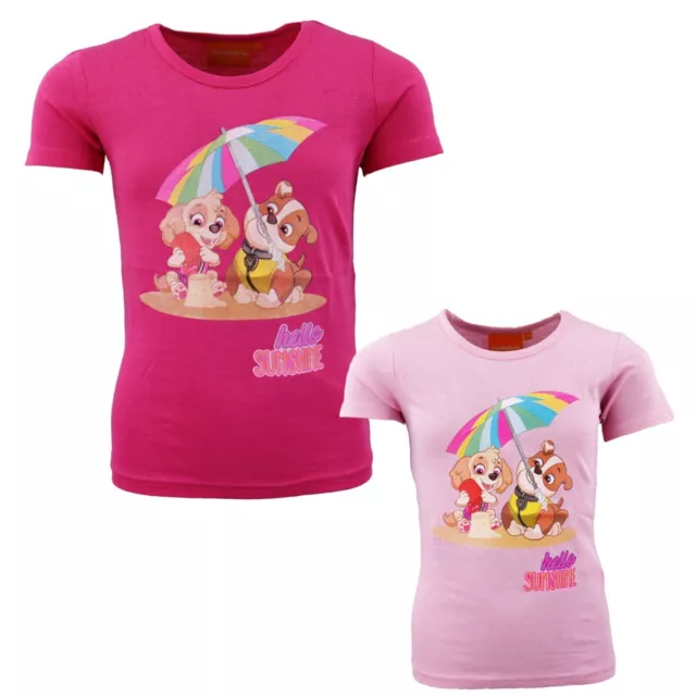 Paw Patrol Skye Marshall Kinder T-Shirt Shirt Rosa 98 bis 128 Mädchen Baumwolle