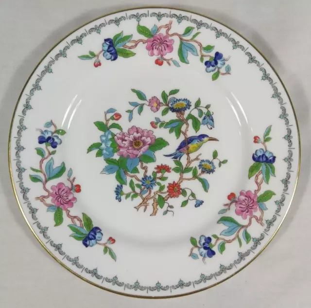 Aynsley Pembroke Bread and Butter Plate Fine English Bone China Birds Flowers