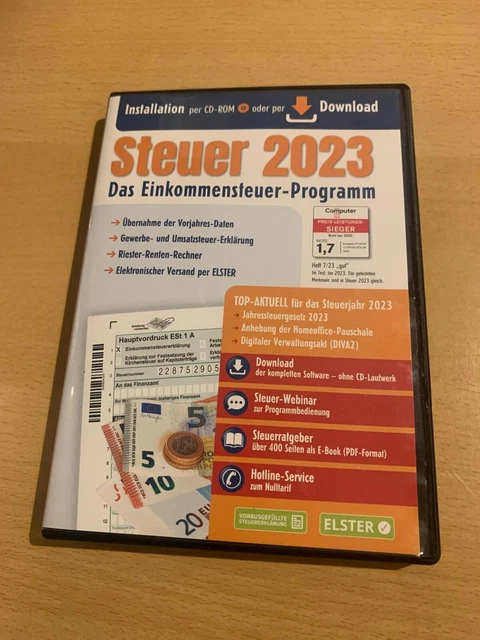 ALDI STEUER 2023 EinkommensteuerProgramm CD und Download EUR 52,00