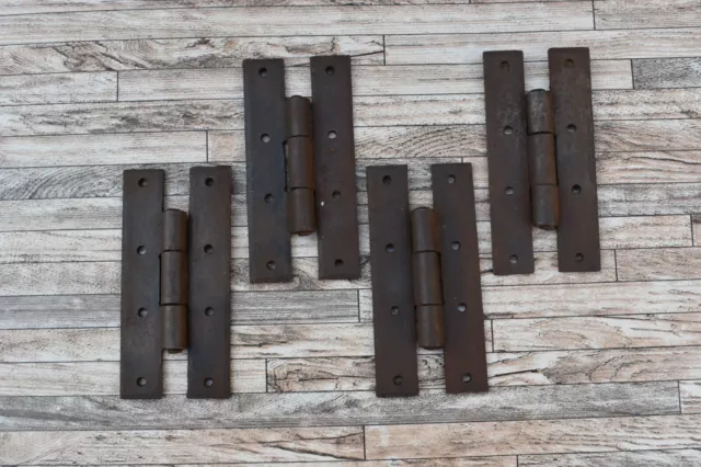 4pcs Vintage Iron Heavy Duty Large Gate Door Window Butt Hinges Farm Barn 4"