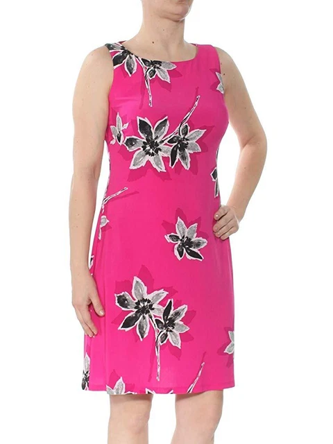 American Living Womens Floral Print Dress Size 12 Color Pink Multi
