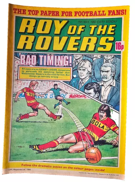 Roy Of The Rovers Paper Comic  15Th May 1982