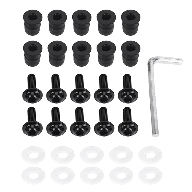 10 pezzi/set viti moto dadi in gomma metrica paravento Sc X2K6