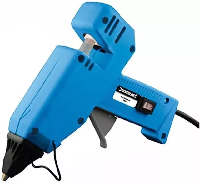 Heavy duty hot melt GLUE GUN - 240v 28W - silverline 100036