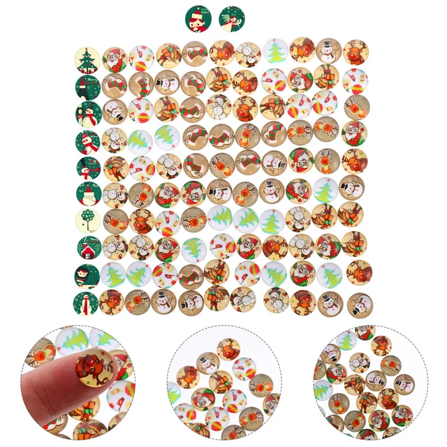 3x Flache Rückseite Cabochons Glas Cabochons Flatback Glas für Ohrring 3