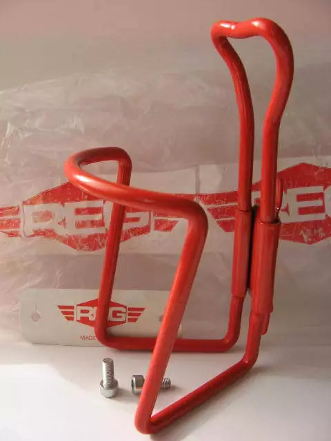 Portaborraccia 6 MM Alluminio Rosso - Made IN Italy - REG Borraccia Supporto NOS