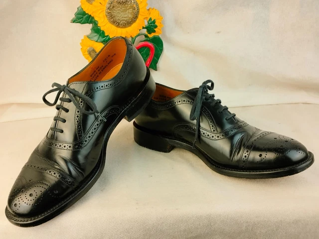NEW LOAKE 201B Black Leather Brogue Shoes Size UK 10 G Made In England 135.00 PicClick UK
