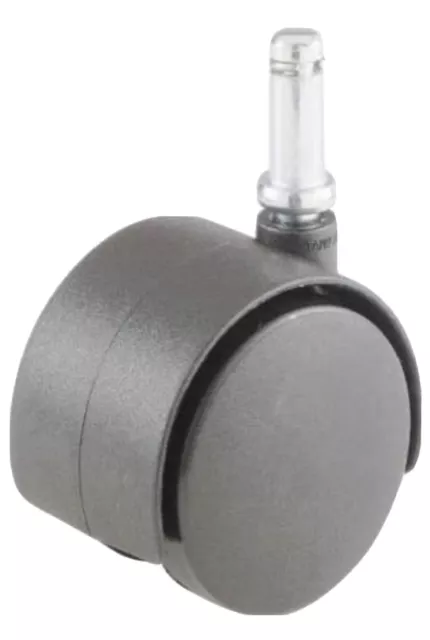 9673 2-Inch Office Chair Caster, Twin Wheel, 3/8 -Inch Stem Diameter, 75-lb Load