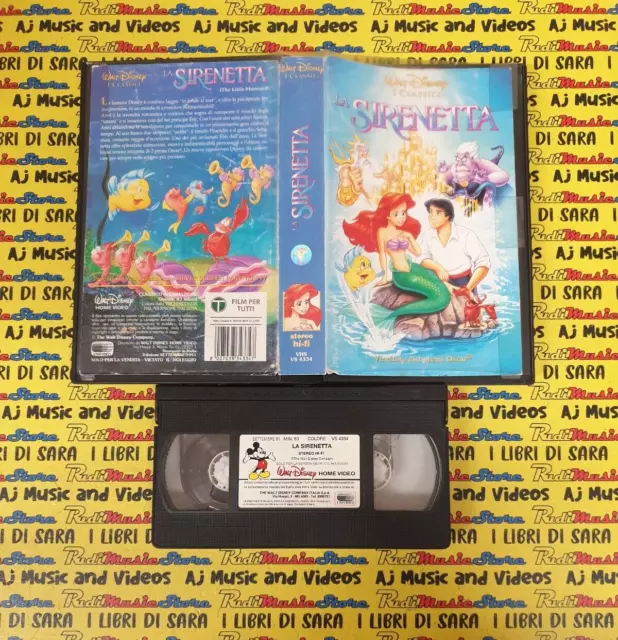 VHS film LA SIRENETTA 1991 ANIMAZIONE WALT DISNEY I CLASSICI VS 4334 (F299)