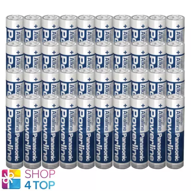 40 Panasonic Powerline Industriel AAA LR03 Batteries Alcalin Micro MN2400 E92