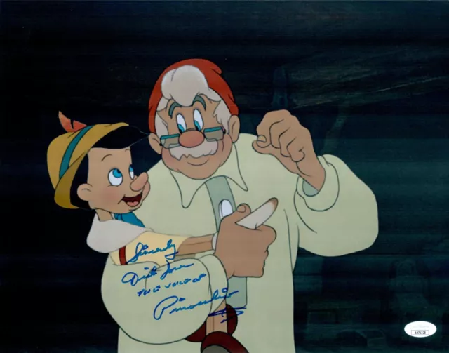 DICKIE JONES Signed DISNEY PINOCCHIO 11x14 Photo Authentic Autograph JSA COA