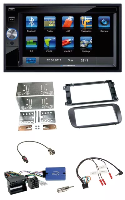 Blaupunkt SD USB TMC Bluetooth 2DIN Lenkrad Navigation für Ford C-Max Galaxy Foc