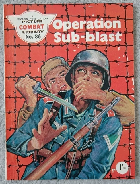 VINTAGE MICRON COMBAT Picture Library Comic No 86 Operation Sub-Blast ...