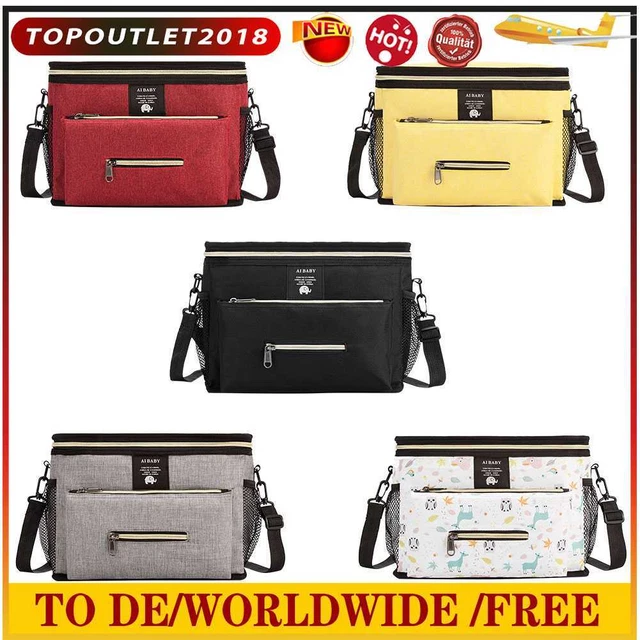 Bolso organizador de cochecito de bebé portátil momia cochecito bolsa de pañales accesorios de viaje