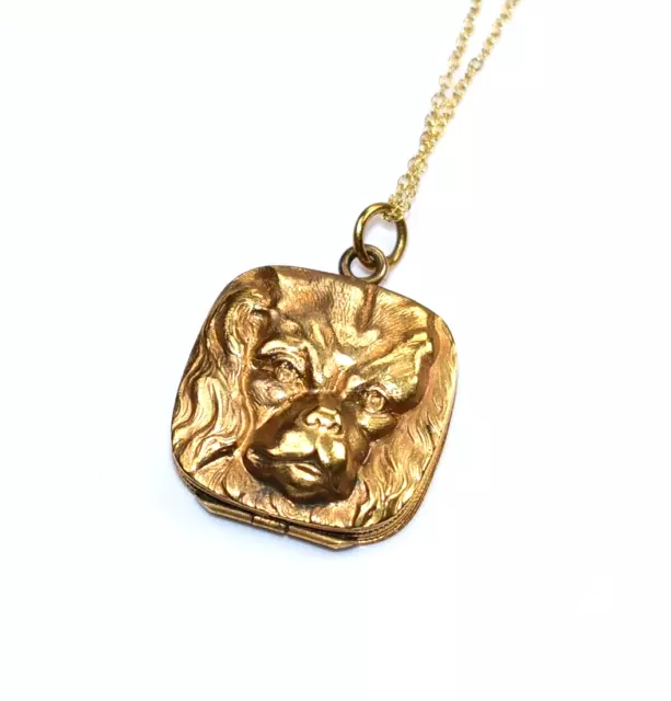 R*A*R*E* FABULOUS! Antique *CAVALIER KING CHARLES SPANIEL DOG* LOCKET Necklace