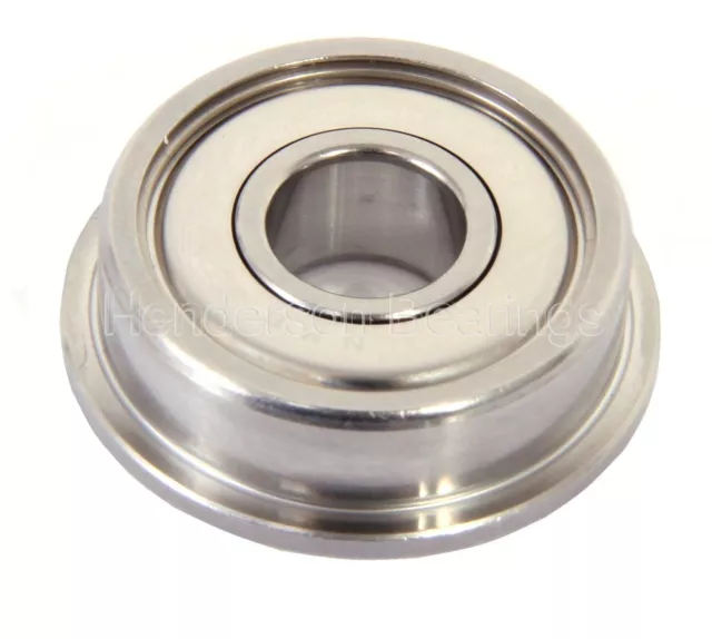 SF63800ZZ 10x19x7mm Stainless Steel Ball Bearing, Flanged