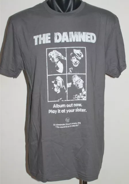 The Damned Album Out Now T-Shirt Size Medium English Punk Rock Band Music Gildan