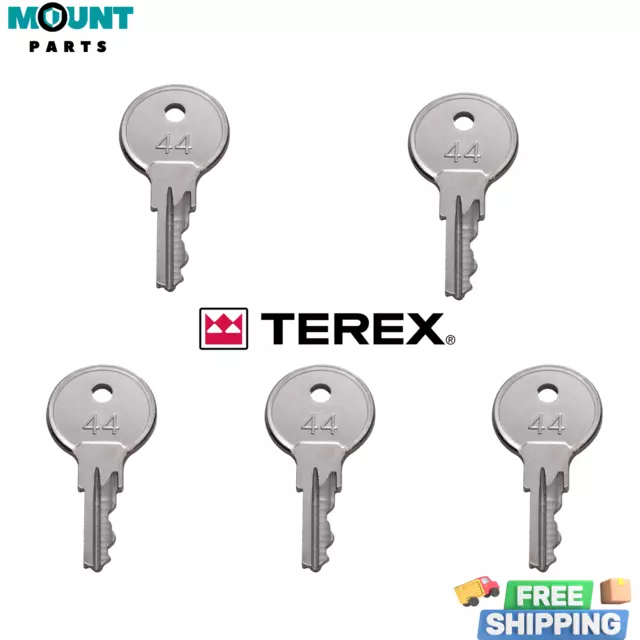 5 Equipment Keys For Terex 506 Key, Old Skyjack , Snorkel,ILCO (APK55)