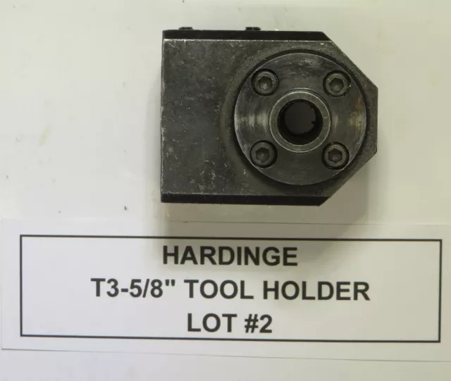 Hardinge T3-5/8 Adjustable Lathe Tool Holder - Lot # 2