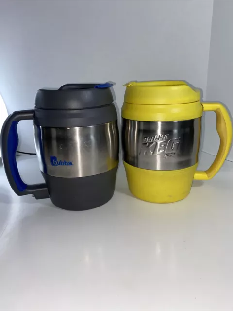 BUBBA Classic Insulated Mug 52oz Travel Coffee Gray/Chrome Keg And Keg Lot READ