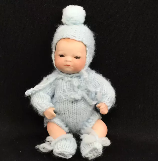 Vintage Reproduction Antique Bisque Bye-Lo Grace S Putnam Baby Doll G-12 4"