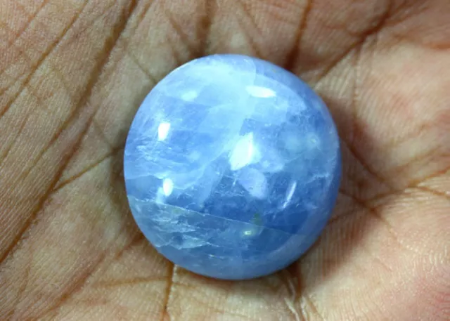 34.75 Cts_Wow !! Big Jumbo Gemstone_100% Natural Unheated Blue Sapphire_Cabochon
