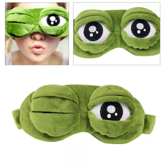 Frosch Augenbinde Schlafmasken Augenabdeckungen Blackout Augenbinden Kinder 3D