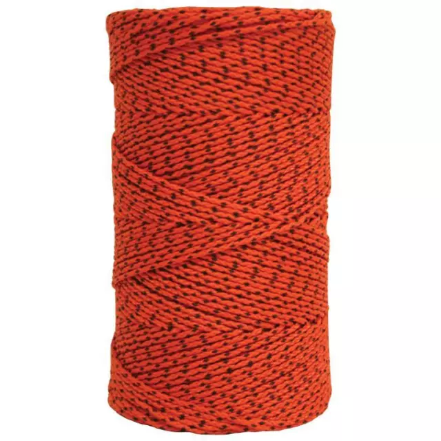 W.Rose Super Tough Bonded Braided Nylon Building Line Orange & Black - 685'