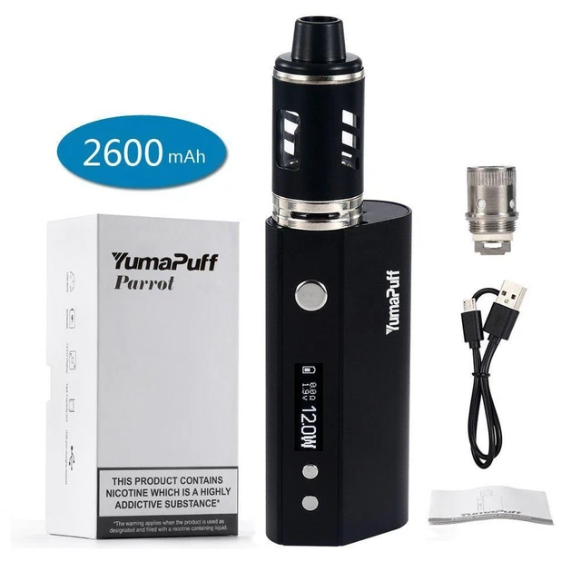 YUMAPUFF E-CIGARETTE STARTER Kit 60W Parrot Vape Ecig Kits 2600mAh Battery  NEW 31.10 - PicClick UK