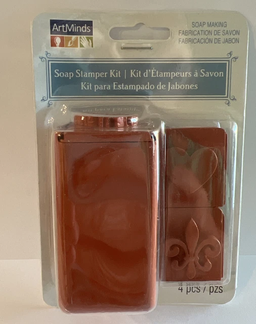 Art minds~Kit Ap Stamper ~ 4 piezas herramienta para hacer jabón~ NUEVO~ Envío gratuito a EE. UU.