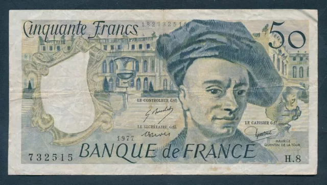 France: 1977 50 Francs "PALACE OF VERSAILLES". Pick 152a