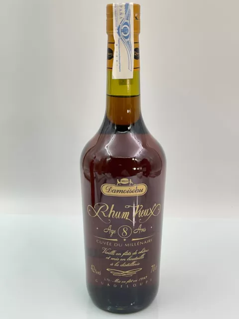 RHUM VIEUX DAMOISEAU 8 ANS CUVEE DU MILLENAIRE 1993 MILLESIME RUM RON 42%  70cl.