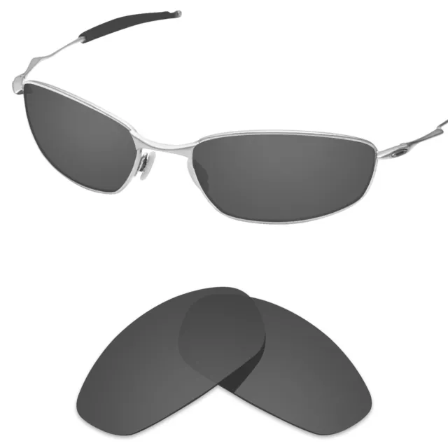 Tintart Polarized Replacement Lens for-Oakley Whisker Carbon Black (STD)