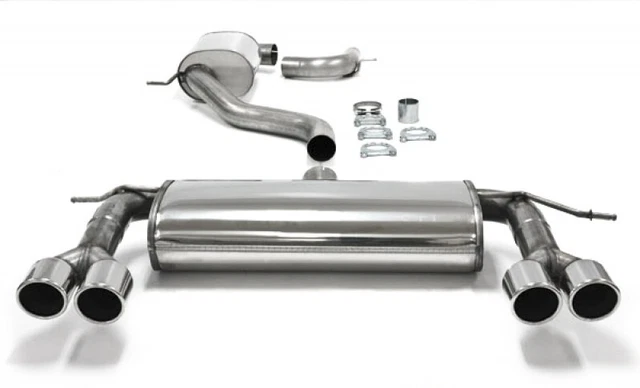 TA-Technix Duplex Impianto Acciaio Inox 2x80mm Audi A3 8P Sportback
