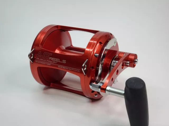 AVET EXW80/2 TWO-SPEED Lever Drag Big Game Reel EXW 80/2 RED Right Handed  $849.99 - PicClick