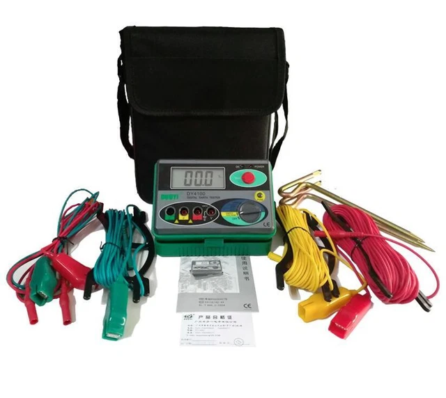 EARTH RESISTANCE TESTER Insulation & Megger Meter Resistance Tester 0