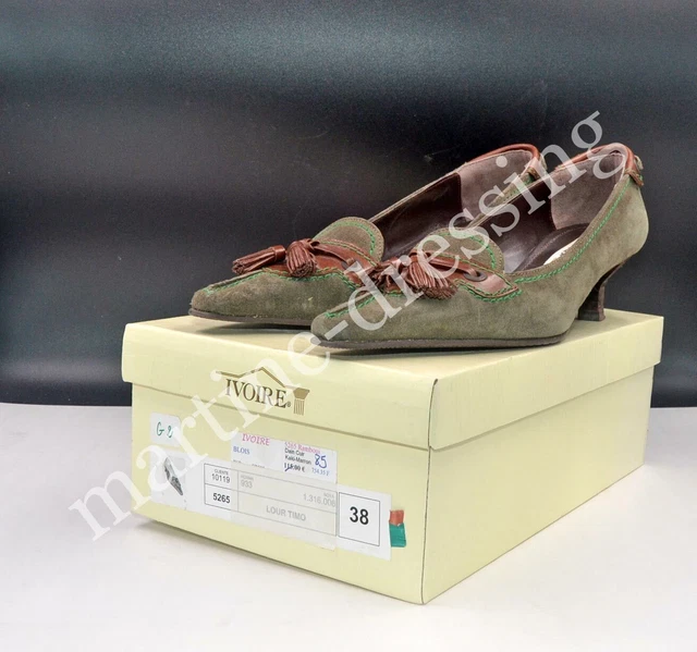 Escarpins En Daim Paco Herrero Pour Jeunesse Coisne - Pointure 37.5, Occasion Correcte