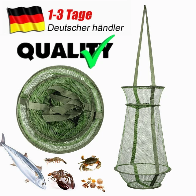 Balzer Krebs- Und Krabbenfalle – 100x35 Cm, Maschenweite 4 Mm, Aus PE-Netz, Transportabel (35x50 Cm) – Ideal Zum Fangen Von Krebsen, Krabben & Köderfischen Balzer Krebs- Und Krabbenfalle – 100x35 Cm, Maschenweite 4 Mm, Aus PE-Netz, Transportabel (35x50 Cm) – Ideal Zum Fangen Von Krebsen, Krabben & Köderfischen