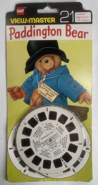 View Master Paddington Bear 3 Reel Set - Rare 1976 Vintage