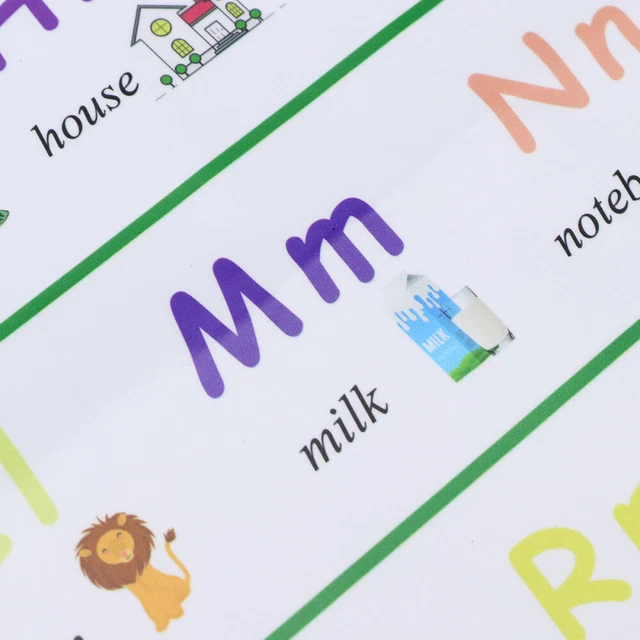 PRESCHOOL CHART EDUCATIONAL Poster English Alphabet Poster Kids ...