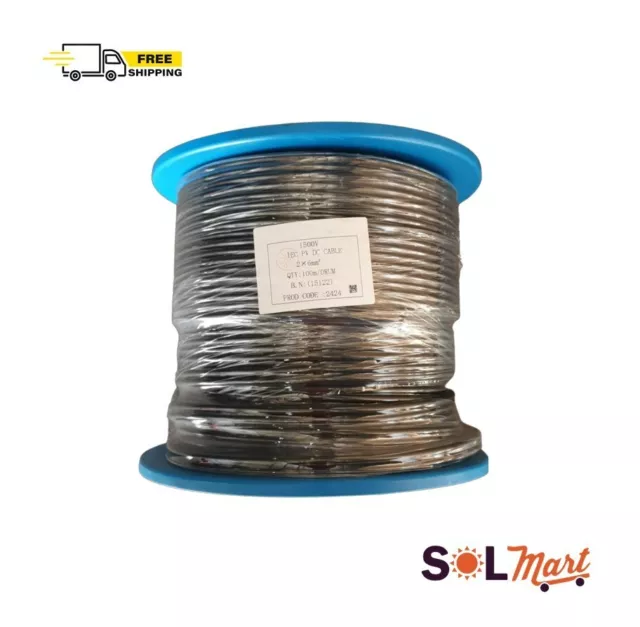 6mm2 Twin Core 1500 V DC Cable Solar PV Cable 100 Meter Roll commercial 2