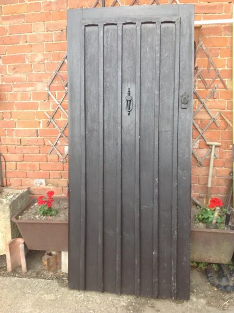 Large Antique Oak Front Door