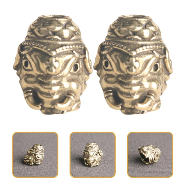 2pcs Perles d'espaceur en laiton