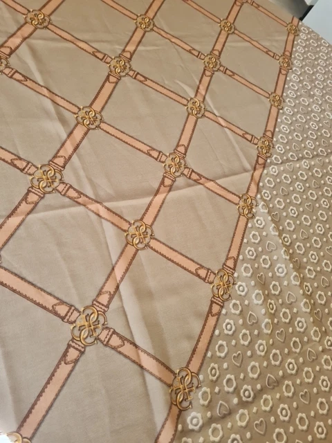 Foulard Châle Vintage En Laine - Multicouleur - Style Chasse à Cour - Occasion